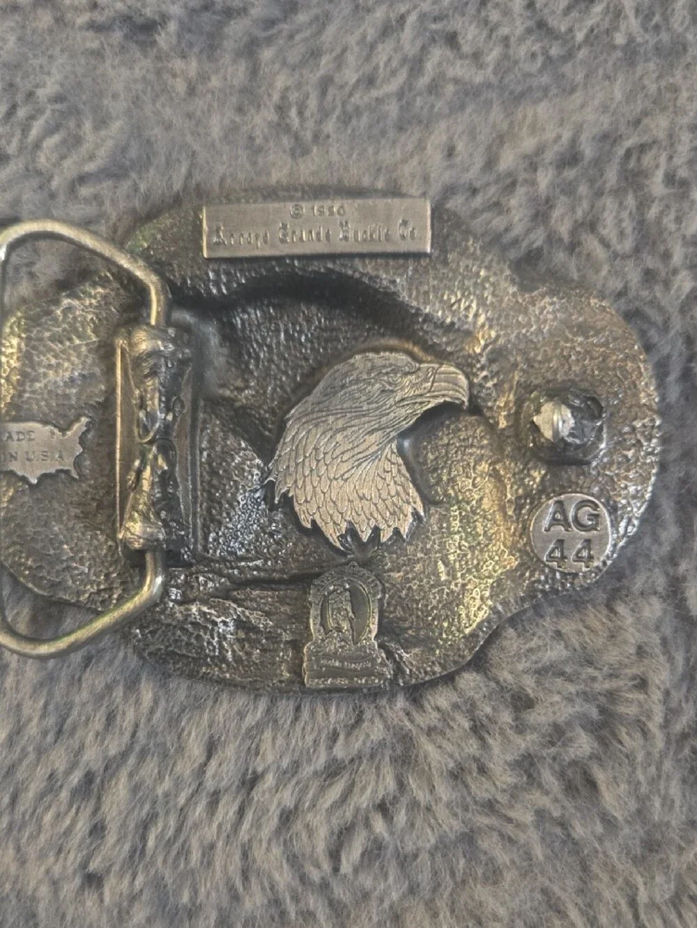 Silver Eagle Head Western Belt Buckle - Men'saccessory